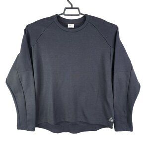 Mens Black Reebok Speedwick Sweatshirt Long Sleeve Crew Neck Size XL
